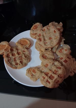 Una foto de 🧇Waffles de avena y banana