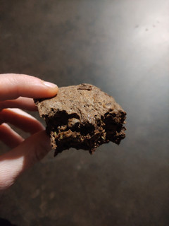 Una foto de Bizcocho de algarroba y plátano en microondas