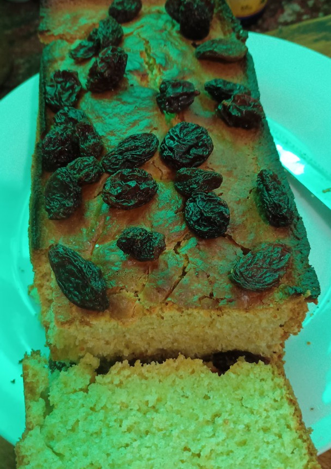 Una foto de Budín de avena y maicena con pasas de uva