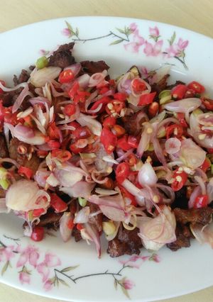 Foto resep Daging goreng sambal matah
