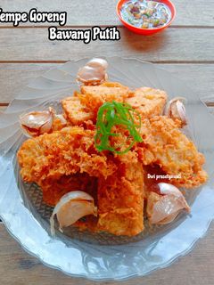 Foto resep Tempe goreng bawang putih