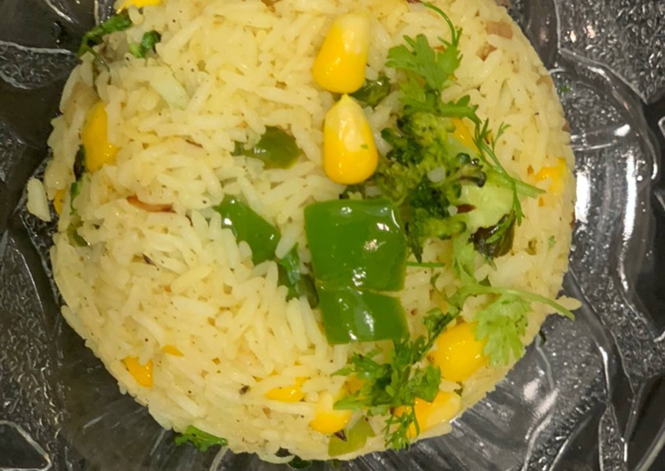 Corn n Capsicum Pulao