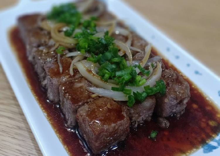 Resep Daging Sapi Panggang dengan Steak Sauce Ala Jepang Anti Gagal