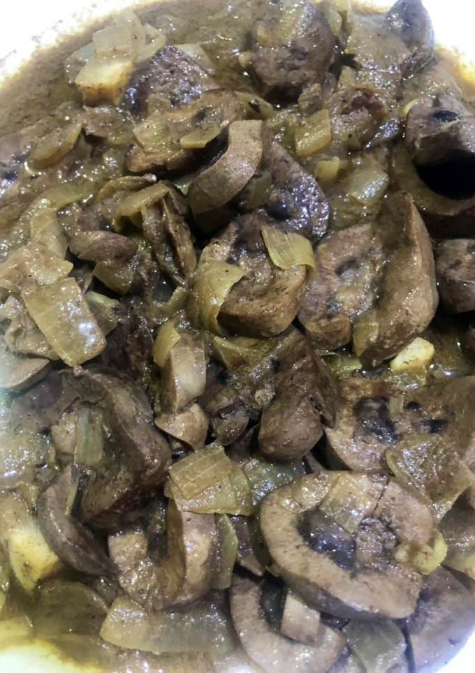 Una foto de Riñones encebollados