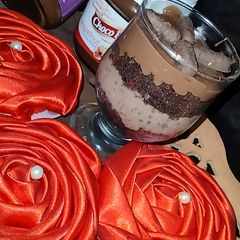 3 Layered Chocolate n Hazalnut Coffee Mousse A picture of 3 Layered Chocolate n Hazalnut Coffee Mousse.