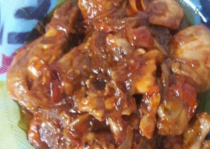 Ayam goreng saus padang