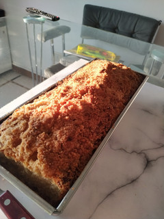 Una foto de Budín crumble