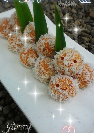 Foto resep Kelepon Ubi Kuning dan Kanji (camilan seadanya)