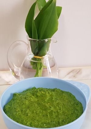O poză a rețetei Pesto de leurdă.
