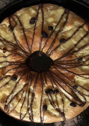 Una foto de Rosca de reyes y crema pastelera