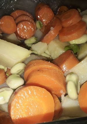 Una foto de Ensalada de habas
