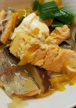 鱒魚大醬湯 的食譜成品照片