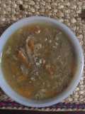 Sopa de col o repollo con chorizo