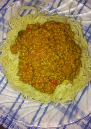 A picture of Creamy mince meat.
