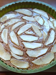 Una foto de Tarta de manzana sin gluten, sin lactosa, sin azúcar