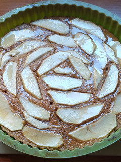 Una foto de Tarta de manzana sin gluten, sin lactosa, sin azúcar