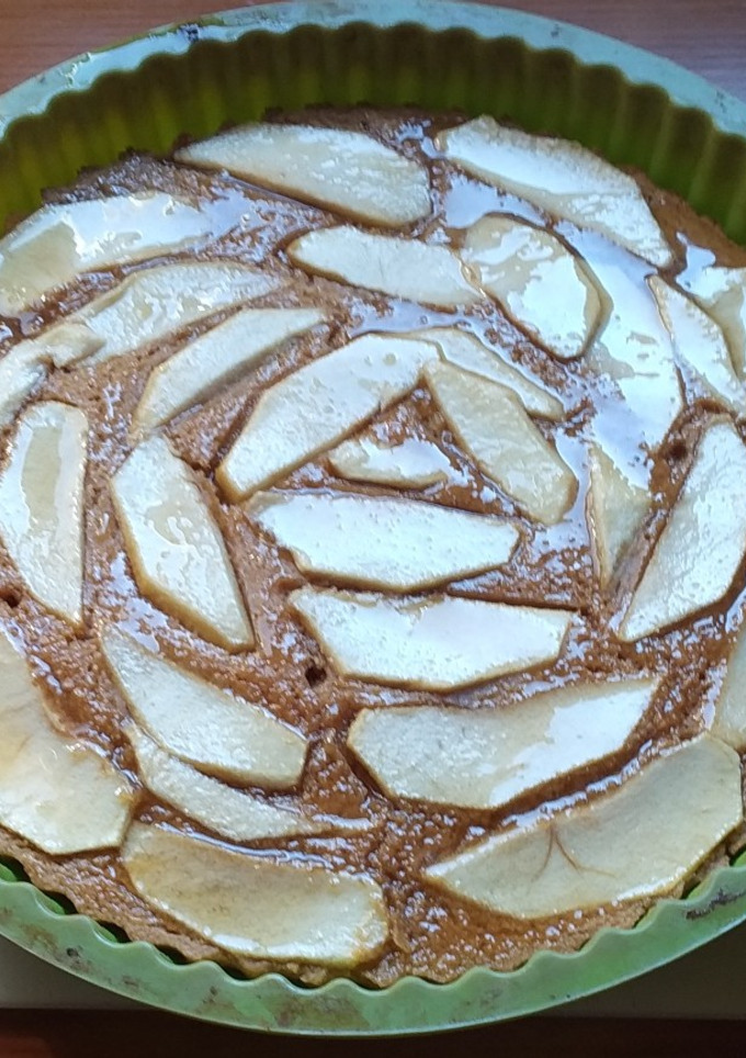 Una foto de Tarta de manzana sin gluten, sin lactosa, sin azúcar