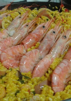 Una foto de Paella valenciana 
