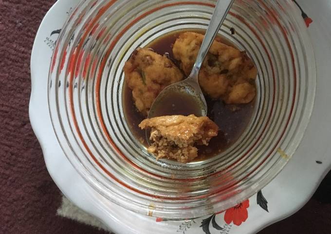 Cara Gampang Membuat Perkedel Tahu Kuah Cuko, Lezat Sekali