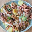 SALADE D'ENDIVES BRAISÉES, POMMES DE TERRE ET LARDONS CROUSTILLANTS