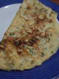 Tortilla con queso crema casero