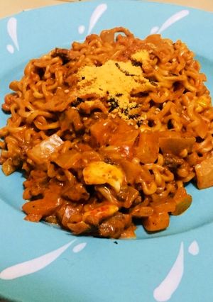 Foto resep Samyang Carbonara