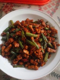 Foto resep Oseng tempe tahu kacang panjang