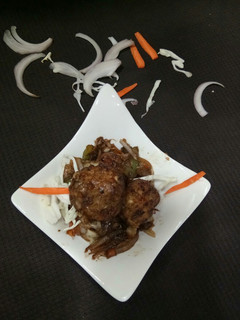 A picture of Veg Manchurian.