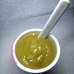 A picture of Avocado Banana and Watermelon smoothie.