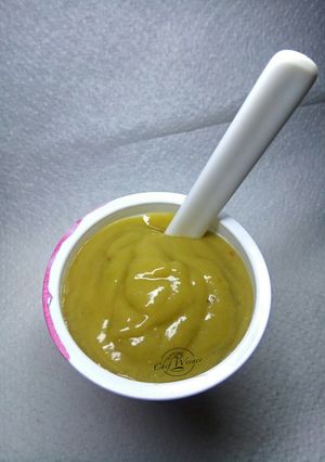 A picture of Avocado Banana and Watermelon smoothie.