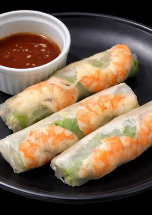 A picture of SP.0465 - Vietnamese Shrimp and Pork Spring Rolls (Gỏi Cuốn).