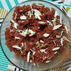 A picture of Gajar ka halwa.