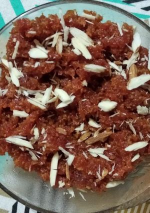 A picture of Gajar ka halwa.