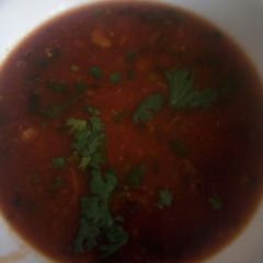 Garlic and tomato chicken sauce A picture of Garlic and tomato chicken sauce.