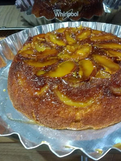 Una foto de Torta invertida de manzana