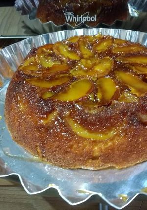Una foto de Torta invertida de manzana