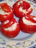 Tomates rellenos de arroz