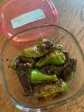 Japanese style padron peppers with soy sauce and sugar 🫑 - Batch cooking idea 💡