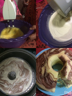 Foto resep Bolu zebra kukus