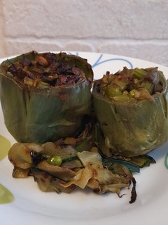 Una foto de Alcachofas rellenas al horno