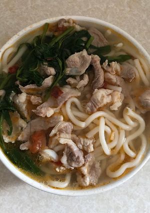 Hình của món Mì tươi đơn giản.