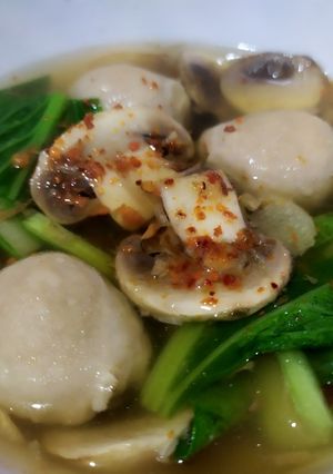Foto resep Sup Bakso dan Jamur Champignon