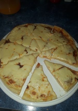 Una foto de Pizza casera