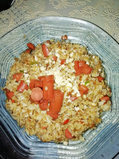 Foto resep Nasi goreng pedas keju sosis