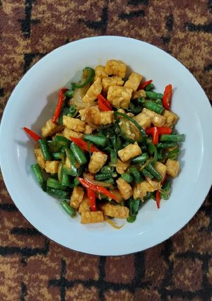 Foto resep Oseng tempe kacang panjang