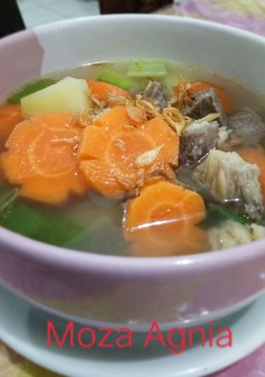 Foto resep 17.Sup sapi seadanya😊