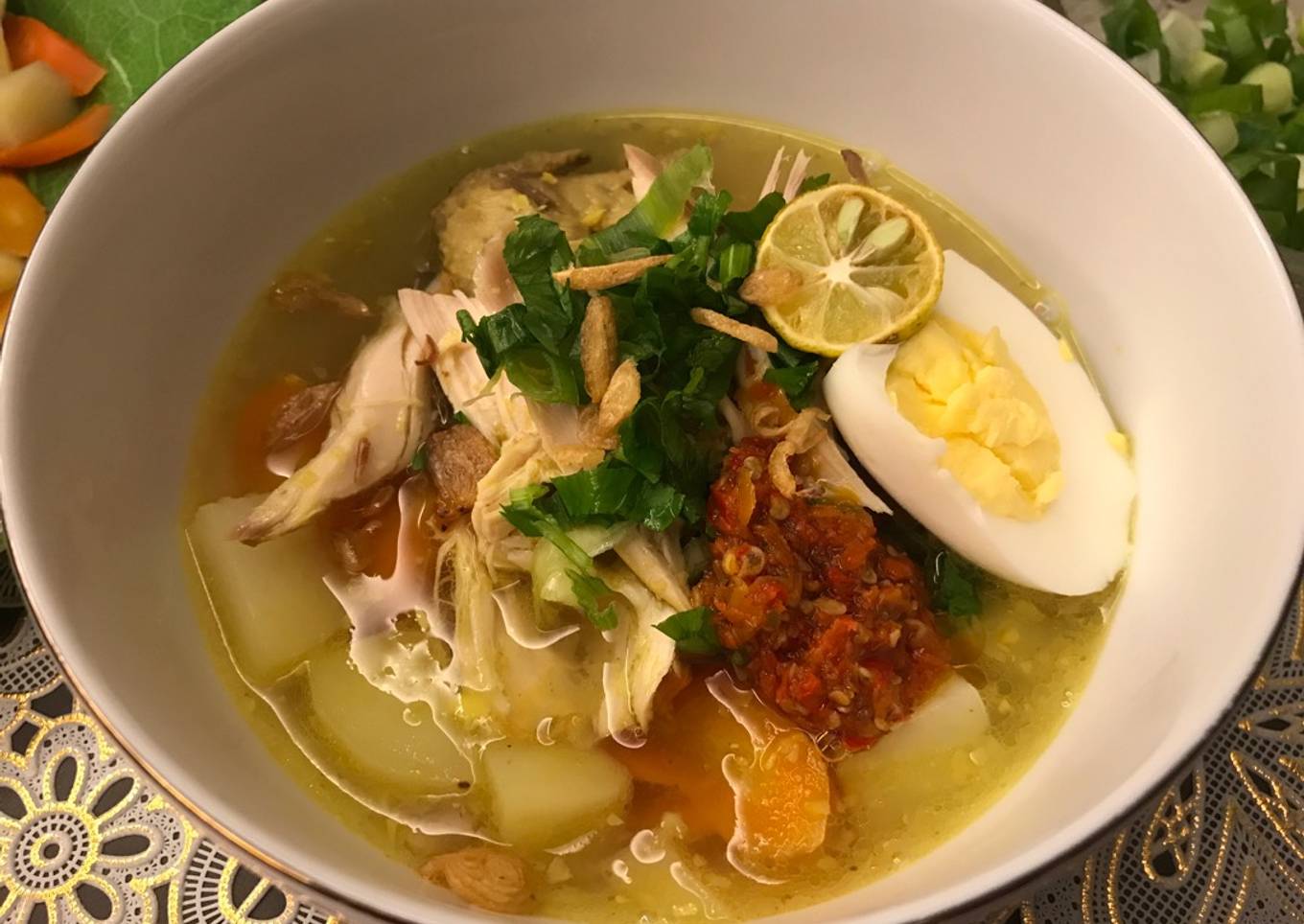 Soto ayam ala flo