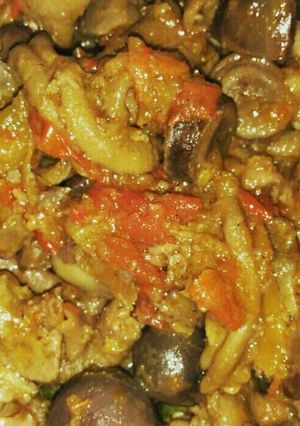 Foto resep Jeroan ayam bumbu rujak