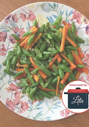 Foto resep (Basic) Tumis buncis wortel NO MSG #homemadebylita