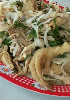 Hình của món Gà bóp.